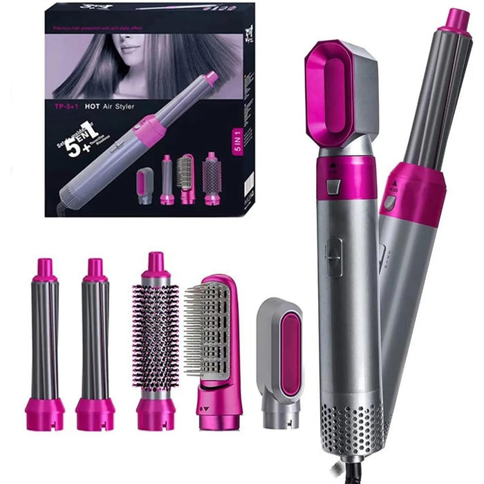 5 in 1 Electric Hair Dryer Brush Kit | Blow Dryer, Straightener, Curler & Volumizer Styling Tool