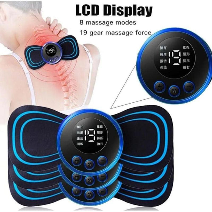 EMS Mini Portable Electric Neck, Back & Body Pain Relief Massager