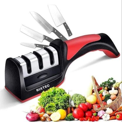 Professional Knife Sharpener 3 in 1 Sharpening Tool for Dull Knives
