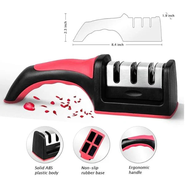 Professional Knife Sharpener 3 in 1 Sharpening Tool for Dull Knives