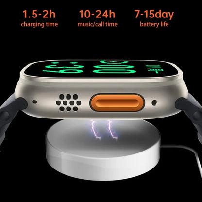 Y80 Ultra Smart Watch With 8 Straps 2.02inch Special Package Smartwatch