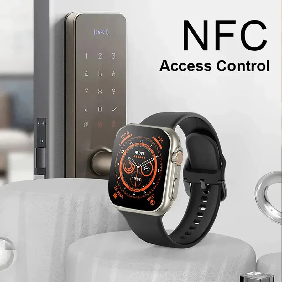 Y80 Ultra Smart Watch With 8 Straps 2.02inch Special Package Smartwatch