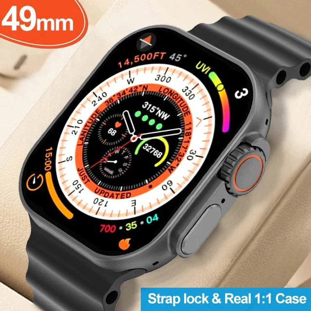 Y80 Ultra Smart Watch With 8 Straps 2.02inch Special Package Smartwatch